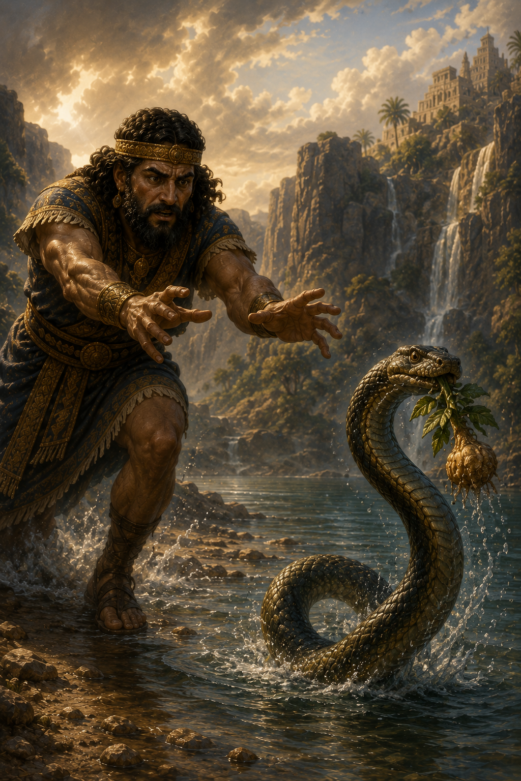 Gilgamesh et le serpent